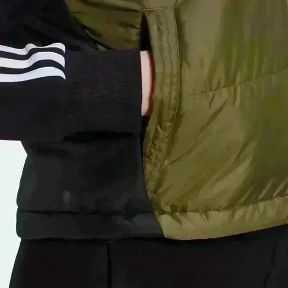 NEW! Adidas Women's XL Sportswear 3-Stripes Insulated Zip Vest - Picture 8 of 8